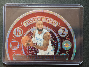 2020-21 Crown Royale LeBron James TEST OF TIME SSP Asia Red Exclusive Parallel