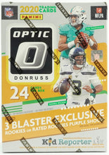 Load image into Gallery viewer, 2020 - 2021 Panini Donruss Optic NFL Football 6-Pack Blaster Box (Purple Shock Parallels)
