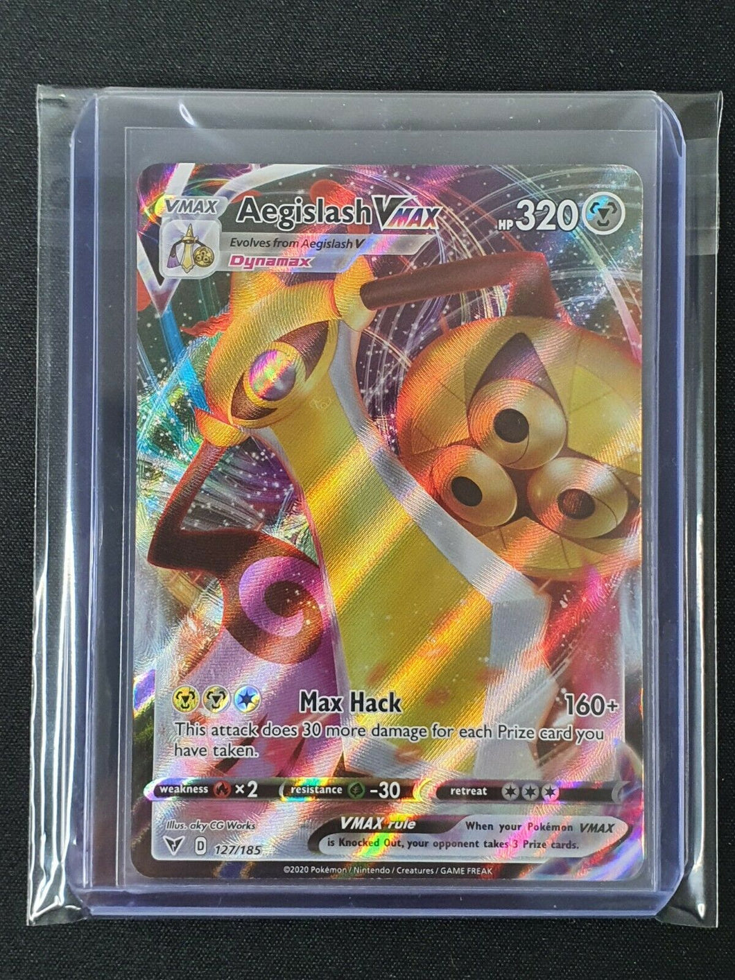 Pokemon - VIVID VOLTAGE - AEGISLASH VMAX Ultra Rare 127/185